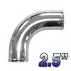 2.5" - Aluminiumr�r (64mm) 90� [polerat]