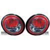 Beetle baklampor LED krom/r�d